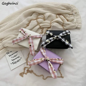 Women Shoulder Bags Bow Crossbody Handbags Large Capacity Travel Mini Flap-bag