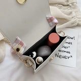 Women Shoulder Bags Bow Crossbody Handbags Large Capacity Travel Mini Flap-bag