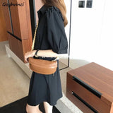 Vintage Shoulder Bag Braided Strap PU Leather Zipper Harajuku Cross-body