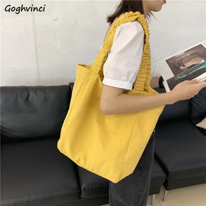 Canvas Vintage Large Capacity Totes Daily All-match Shopping