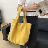 Canvas Vintage Large Capacity Totes Daily All-match Shopping