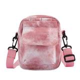 Canvas Tie Dyeing Messenger Bag Lady Casual Crossbody Handbag