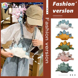 Cartoon Dinosaur Shoulder Bag for Women - Crossbody Messenger Purse