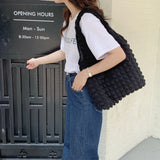 Women Shoulder Bags Pleated Large Capacity Totes Female Vest Underarm Bag
