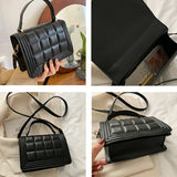 Diamond Lattice Shoulder Bag Crossbody Tote for Woman