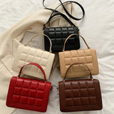 Diamond Lattice Shoulder Bag Crossbody Tote for Woman