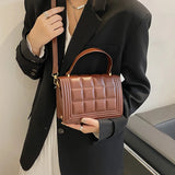 Diamond Lattice Shoulder Bag Crossbody Tote for Woman