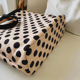 Women Shoulder Bags Dot Underarm Totes Ladies All-match Large Capacity Nylon Bag
