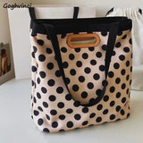 Women Shoulder Bags Dot Underarm Totes Ladies All-match Large Capacity Nylon Bag