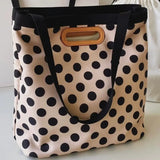 Women Shoulder Bags Dot Underarm Totes Ladies All-match Large Capacity Nylon Bag