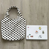 Women Shoulder Bags Dot Large Capacity Canvas Bag Shopping Daily Retro