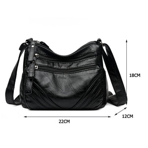 Women Shoulder Bags PU Leather Casual Solid Small Purse for Travel