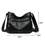 Women Shoulder Bags PU Leather Casual Solid Small Purse for Travel