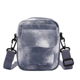Women Shoulder Bags PU Leather Flap Clutch Tie Dye Phone Crossbody Casual Ladies