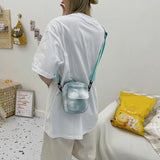 Women Shoulder Bags PU Leather Flap Clutch Tie Dye Phone Crossbody Casual Ladies