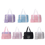Fashionable Canvas Folding Bags Large Capacity Travel Training Handbags