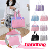 Fashionable Canvas Folding Bags Large Capacity Travel Training Handbags