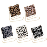 Leopard Pattern Messenger Bag Mini Mobile Phone Handbags