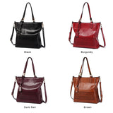 Women Shoulder Bags Female PU Leather Handbag High Capacity Tote Bag