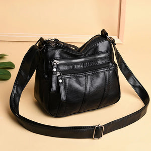 Small Leather Shoulder Bag for Women, Crossbody Handbag