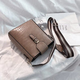 Crocodile Pattern Crossbody Shoulder Bag for Women Girl Phone Handbags