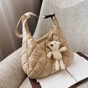 Canvas Crossbody Shoulder Bag for Women Large Capacity Shopper