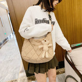 Canvas Crossbody Shoulder Bag for Women Large Capacity Shopper