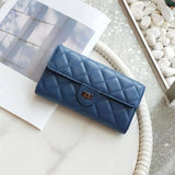 Sheepskin Leather Shoulder Bag 633 Long Wallet Clutch