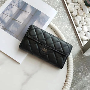 Sheepskin Leather Shoulder Bag 633 Long Wallet Clutch