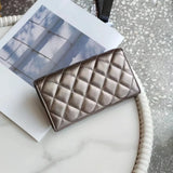 Sheepskin Leather Shoulder Bag 633 Long Wallet Clutch