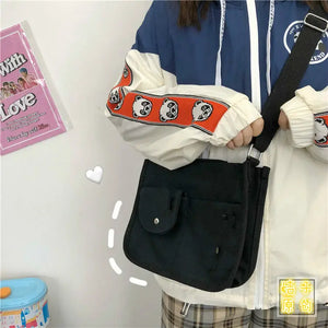 Canvas Messenger Bags Crossbody Bags for Girls