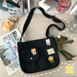 Canvas Messenger Bags Crossbody Bags for Girls