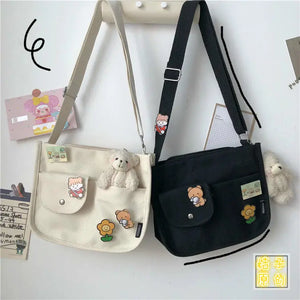Canvas Messenger Bags Crossbody Bags for Girls