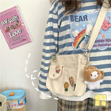 Canvas Messenger Bags Crossbody Bags for Girls