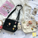 Canvas Messenger Bags Crossbody Bags for Girls