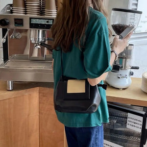 Women Shoulder Bags Pleated Hobos Cross-body PU Leather Handbags OL Fairy