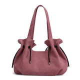 Canvas Shoulder Bags for Women Solid Pattern Adjustable Strap