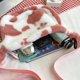 Cow Pattern Print Shoulder Bag for Women