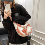 Cow Pattern Print Shoulder Bag for Women