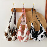 Stylish Cow Pattern Print Shoulder Bag for Women
