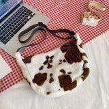 Cow Pattern Print Shoulder Bag for Women
