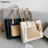 Women Shoulder Bags Large Capacity Patchwork Ladies Business Casual Totes