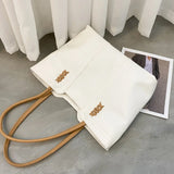 Women Shoulder Bags Large Capacity Zipper Shopping Totes Daily All-match