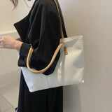 Women Shoulder Bags Large Capacity Zipper Shopping Totes Daily All-match