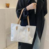 Women Shoulder Bags Large Capacity Zipper Shopping Totes Daily All-match