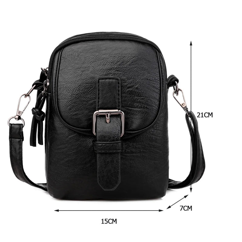 Leather Shoulder Crossbody Bags Women Small Purse