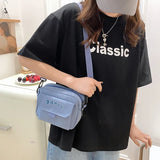 Women Shoulder Bags Letter Backpack Female Nylon Crossbody Bag
