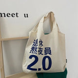 Canvas Shoulder Bag Eco Reusable Retro Handbag