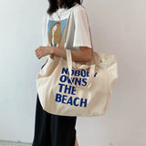 Canvas Tote Bag Women Shoulder Bags Student Casual Large Capacity