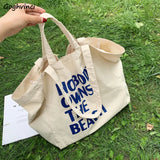 Canvas Tote Bag Women Shoulder Bags Student Casual Large Capacity